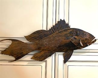 Handmade metal fish