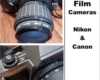 Cameras Film: Canon T70 and Nikon