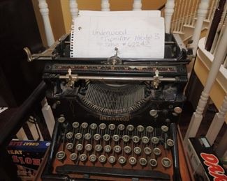 Underwood Model 3 Typewriter