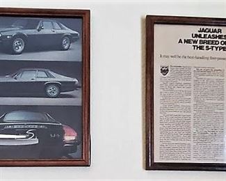 Framed Jaguar Ad