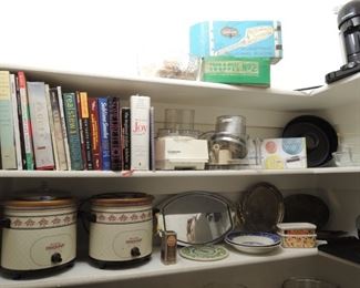 Crock pots, baking, Cuisinart chopper and cookbooks
