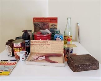 old kitchen display items