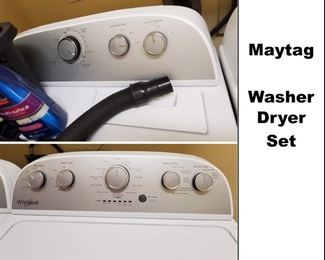 Washer Dryer: Maytag set