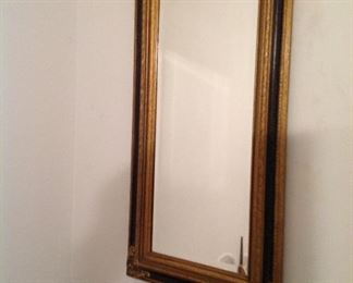 Beveled edge framed mirror