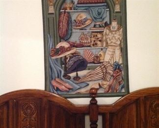 Tapestry, king size headboard