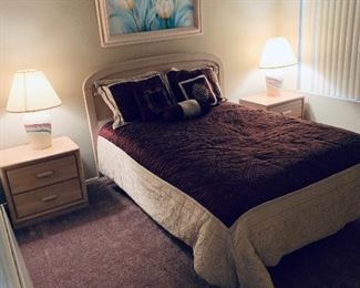 Like new bedroom suite- Includes Full bed, Head Board, 2 night stands & dresser w/mirror $225