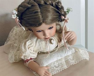 Porcelain Doll Signed & Numbered $40