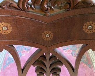 Detail of antique fancy chair