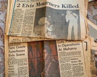 Elvis newspapers