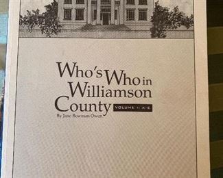 Who's Who in Williamson County, Vol. 1