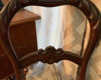 Detail of antique chairs