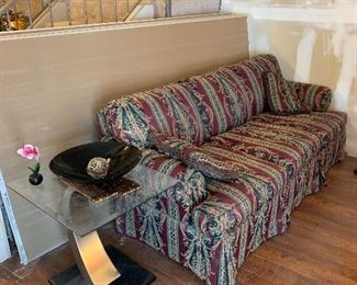 Modern sofa and modern end table