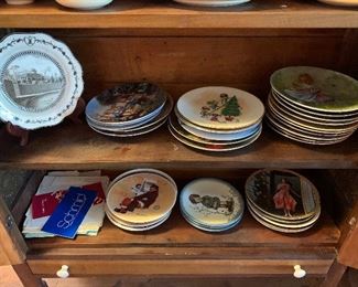 Collector plates: Scmidt, Hummel, Norman Rockwell, Bing and Grondal etc