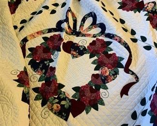 Modern quilt -never washed, hand made, never used