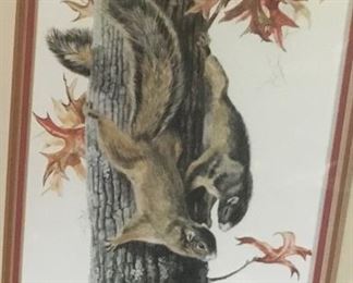 Lee Adams Print of  Fox Squirrels 