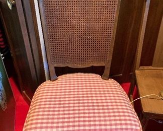 #1 - $240 - 8 Cane Back Dining Chairs - 21"W x 22"D x 41.5"H x 19" to seat