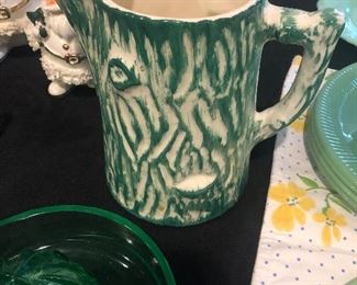 Tree bark pitcher 