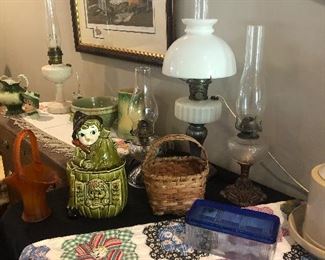 Basket , cookie jar ,refrigerator glass