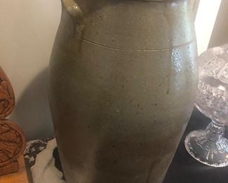 Tenn pottery honey jug ( handle missing )