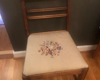 4 needlepoint chairs 
