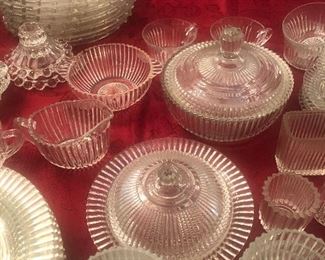Set crystal dishes queen Mary 