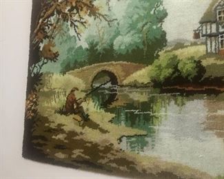 Needlepoint wall hanging 