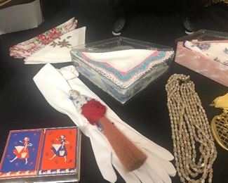 Playing cards , gloves etc