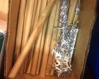 Silver Pom Pom Christmas Tree