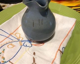 Small blue pottery vase  cookeville?
