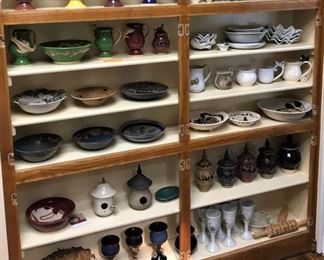 SOME OF THE CREATIVE POTTERY MADE BY MERIDETH