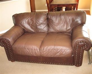 $150.00, Leather loveseat vg condition