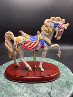 The Pride of America Carousel Horse by Lenox