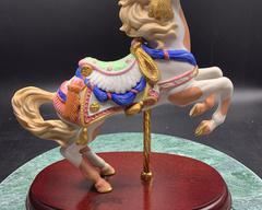 The Western Pinto Carousel Horse by Lenox
