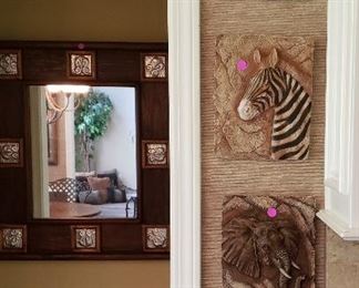 Mirror, Animal print wall tiles