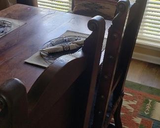 Side view of table/chairs