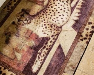 Animal print rug