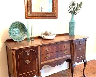 antique sideboard, 66” wide