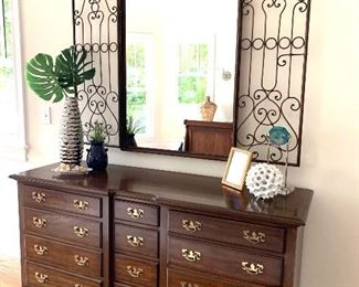 Pennsylvania House dresser, pair of nightstands, wardrobe 