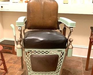 antique barber chair