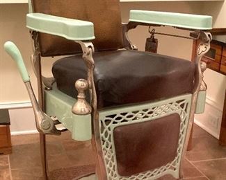 Antique barber chair