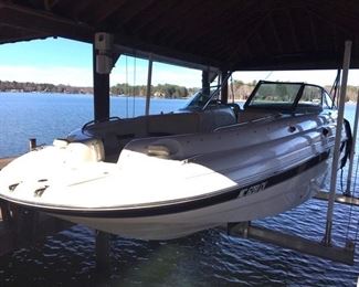 2001 Chaparral Sunsesta 233 deck boat with 290 hours, $12,250
***available for presale***