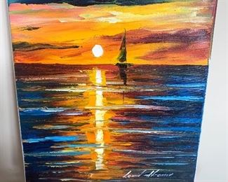 Israeli artist Leniod Afremov (with certificate of authenticity)