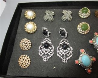 Beautiful Clip on quality costume earrings