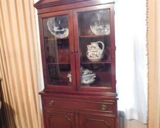Small Mahogany China Cabinet