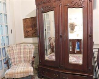 Mahogany Armoire