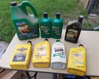 Assorted Oil - Approximately 6 Quarts Total
