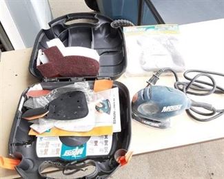 Black and Decker Mouse Sander - Case has Polyurethane spilled on it