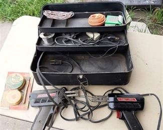 2 Solder Guns with Toolbox