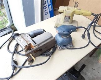 2 Black and Decker Sanders and Craftsman Jig Saw