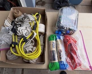 Assorted Rope and Bungee Straps